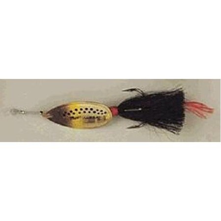 Road Runner Marabou Jig WSpinner, 116 Oz, Fluorescent RedGreenChartreuse Strip, Strip Card 1002-011